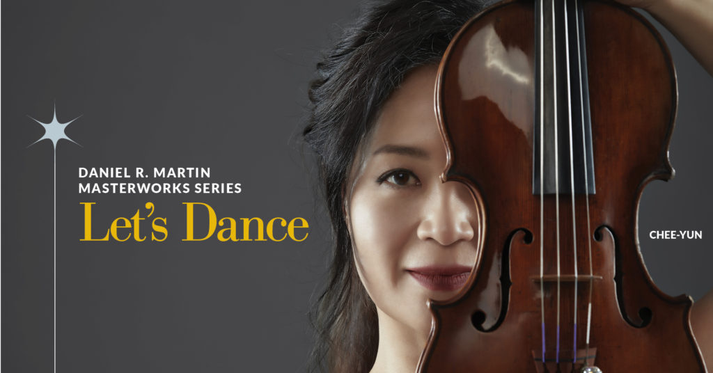 The Fresno Philharmonic's Let's Dance concert takes place on September 25, 2022 at 3:00pm. Chee-Yun (violinist) is our guest artist.